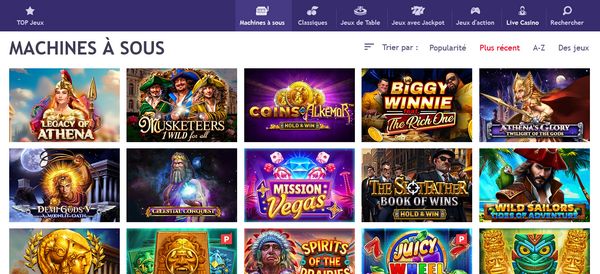 le jackpot casino machines a sous en ligne