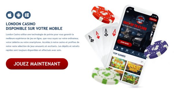 Le casino en ligne mobile de Londres