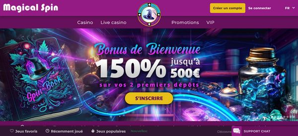 magical spin casino en ligne avis francais